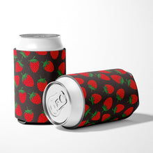 Load image into Gallery viewer, Strawberries on Gray Can or Bottle Hugger BB5137CC