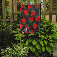 Load image into Gallery viewer, Strawberries on Gray Garden Flag - Outdoor Decorative Yard Flag BB5137GF