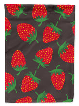 Load image into Gallery viewer, Strawberries on Gray Garden Flag - Outdoor Decorative Yard Flag BB5137GF