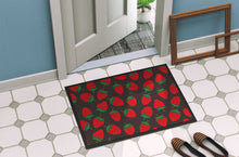 Load image into Gallery viewer, Strawberries on Gray Doormat - 18x27 Decorative Floor Mat – Indoor/Outdoor Rug with Artistic Flair BB5137MAT