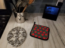 Load image into Gallery viewer, Strawberries on Gray Pot Holders - Set of 2 - Heat-Resistant Kitchen Essentials BB5137PTHD