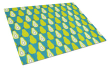 Load image into Gallery viewer, Pears on Green Glass Cutting Boards – Durable, Decorative Kitchen Art Large BB5138LCB