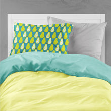 Load image into Gallery viewer, Pears on Green Fabric Standard Pillowcase – Artistic Decorative Front, White Back BB5138PILLOWCASE
