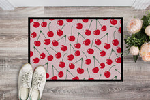 Load image into Gallery viewer, Cherries on Pink Doormat - 18x27 Decorative Floor Mat – Indoor/Outdoor Rug with Artistic Flair BB5139MAT