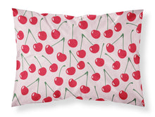 Load image into Gallery viewer, Cherries on Pink Fabric Standard Pillowcase – Artistic Decorative Front, White Back BB5139PILLOWCASE