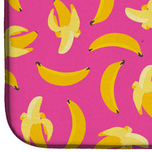 Load image into Gallery viewer, Bananas on Pink Dish Drying Mat – Absorbent, Artistic Kitchen Essentials BB5140DDM