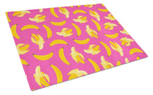 Load image into Gallery viewer, Bananas on Pink Glass Cutting Boards – Durable, Decorative Kitchen Art Large BB5140LCB