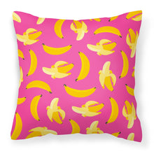 Load image into Gallery viewer, Bananas on Pink Fabric Decorative Pillow BB5140PW1818