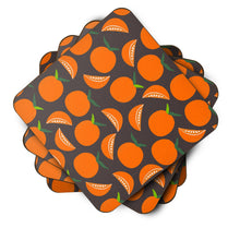 Load image into Gallery viewer, Oranges on Gray Foam Coaster  BB5142FC