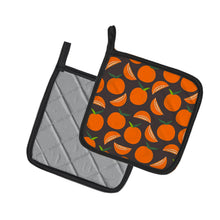 Load image into Gallery viewer, Oranges on Gray Pot Holders - Set of 2 - Heat-Resistant Kitchen Essentials BB5142PTHD
