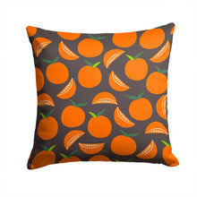 Load image into Gallery viewer, Oranges on Gray Throw Pillow - 14x14 Decorative Pillow – Art for Your Home &amp; Patio BB5142PW1414