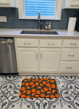 Load image into Gallery viewer, Oranges on Gray Machine Washable Memory Foam Mat BB5142RUG