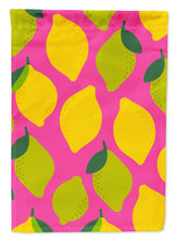 Load image into Gallery viewer, Lemons and Limes on Pink Garden Flag - Outdoor Decorative Yard Flag BB5143GF