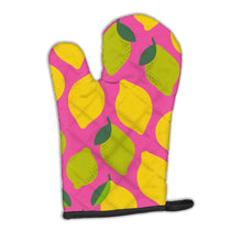Load image into Gallery viewer, Lemons and Limes on Pink Oven Mitt BB5143OVMT