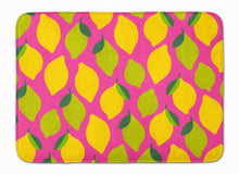 Load image into Gallery viewer, Lemons and Limes on Pink Machine Washable Memory Foam Mat BB5143RUG