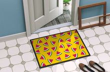 Load image into Gallery viewer, Watermelon on Yellow Doormat - 18x27 Decorative Floor Mat – Indoor/Outdoor Rug with Artistic Flair BB5144MAT
