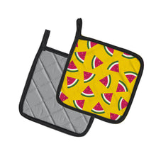 Load image into Gallery viewer, Watermelon on Yellow Pot Holders - Set of 2 - Heat-Resistant Kitchen Essentials BB5144PTHD