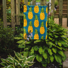 Load image into Gallery viewer, Pineapples on Teal Garden Flag - Outdoor Decorative Yard Flag BB5145GF