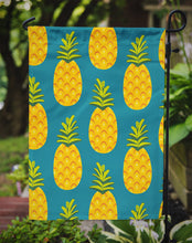 Load image into Gallery viewer, Pineapples on Teal Garden Flag - Outdoor Decorative Yard Flag BB5145GF