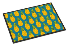 Load image into Gallery viewer, Pineapples on Teal Doormat - 24x36 Decorative Floor Mat – Indoor/Outdoor Rug with Artistic Flair BB5145JMAT