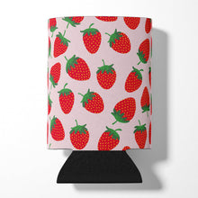 Load image into Gallery viewer, Strawberries on Pink Can or Bottle Hugger BB5146CC