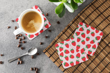 Load image into Gallery viewer, Strawberries on Pink Foam Coaster  BB5146FC