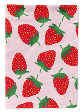 Load image into Gallery viewer, Strawberries on Pink Garden Flag - Outdoor Decorative Yard Flag BB5146GF