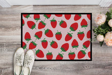 Load image into Gallery viewer, Strawberries on Pink Doormat - 18x27 Decorative Floor Mat – Indoor/Outdoor Rug with Artistic Flair BB5146MAT