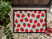 Load image into Gallery viewer, Strawberries on Pink Doormat - 18x27 Decorative Floor Mat – Indoor/Outdoor Rug with Artistic Flair BB5146MAT