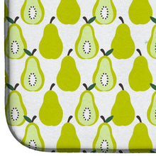 Load image into Gallery viewer, Pears on White Dish Drying Mat – Absorbent, Artistic Kitchen Essentials BB5147DDM