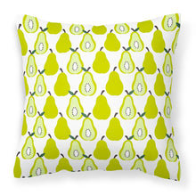 Load image into Gallery viewer, Pears on White Fabric Decorative Pillow BB5147PW1818