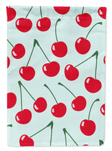 Load image into Gallery viewer, Cherries on Blue Garden Flag - Outdoor Decorative Yard Flag BB5148GF