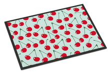 Load image into Gallery viewer, Cherries on Blue Doormat - 24x36 Decorative Floor Mat – Indoor/Outdoor Rug with Artistic Flair BB5148JMAT