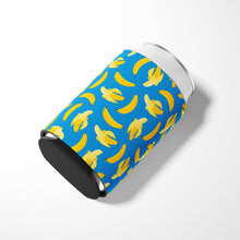 Load image into Gallery viewer, Bananas on Blue Can or Bottle Hugger BB5149CC