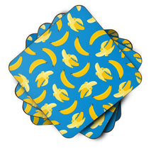 Load image into Gallery viewer, Bananas on Blue Foam Coaster  BB5149FC
