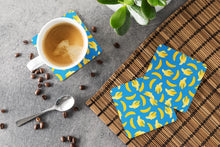 Load image into Gallery viewer, Bananas on Blue Foam Coaster  BB5149FC