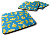 Load image into Gallery viewer, Bananas on Blue Foam Coaster  BB5149FC
