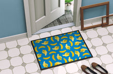Load image into Gallery viewer, Bananas on Blue Doormat - 24x36 Decorative Floor Mat – Indoor/Outdoor Rug with Artistic Flair BB5149JMAT