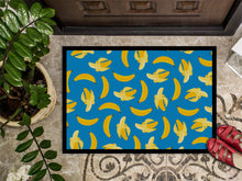 Load image into Gallery viewer, Bananas on Blue Doormat - 18x27 Decorative Floor Mat – Indoor/Outdoor Rug with Artistic Flair BB5149MAT