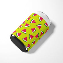 Load image into Gallery viewer, Watermelon on Lime Green Can or Bottle Hugger BB5151CC