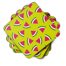 Load image into Gallery viewer, Watermelon on Lime Green Foam Coaster  BB5151FC