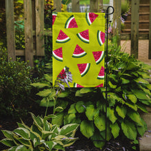 Load image into Gallery viewer, Watermelon on Lime Green Garden Flag - Outdoor Decorative Yard Flag BB5151GF