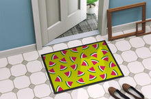 Load image into Gallery viewer, Watermelon on Lime Green Doormat - 24x36 Decorative Floor Mat – Indoor/Outdoor Rug with Artistic Flair BB5151JMAT