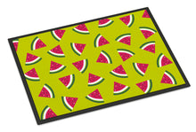 Load image into Gallery viewer, Watermelon on Lime Green Doormat - 24x36 Decorative Floor Mat – Indoor/Outdoor Rug with Artistic Flair BB5151JMAT