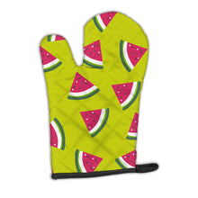 Load image into Gallery viewer, Watermelon on Lime Green Oven Mitt BB5151OVMT