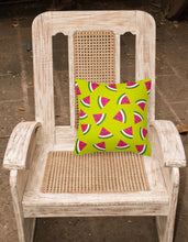Load image into Gallery viewer, Watermelon on Lime Green Fabric Decorative Pillow BB5151PW1818