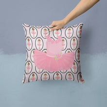 Load image into Gallery viewer, Ballerina Pink Tutu Throw Pillow - 14x14 Decorative Pillow – Art for Your Home &amp; Patio BB5153PW1414