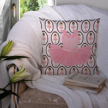 Load image into Gallery viewer, Ballerina Pink Tutu Throw Pillow - 14x14 Decorative Pillow – Art for Your Home &amp; Patio BB5153PW1414
