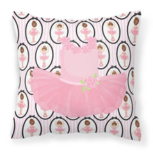 Load image into Gallery viewer, Ballerina Pink Tutu Fabric Decorative Pillow BB5153PW1818