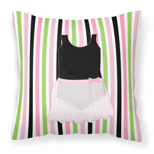 Load image into Gallery viewer, Ballerina Leotard and skirt Fabric Decorative Pillow BB5154PW1818